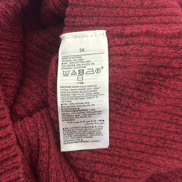 Soft Red Sweater 3X Old Navy - Picture 6 of 7